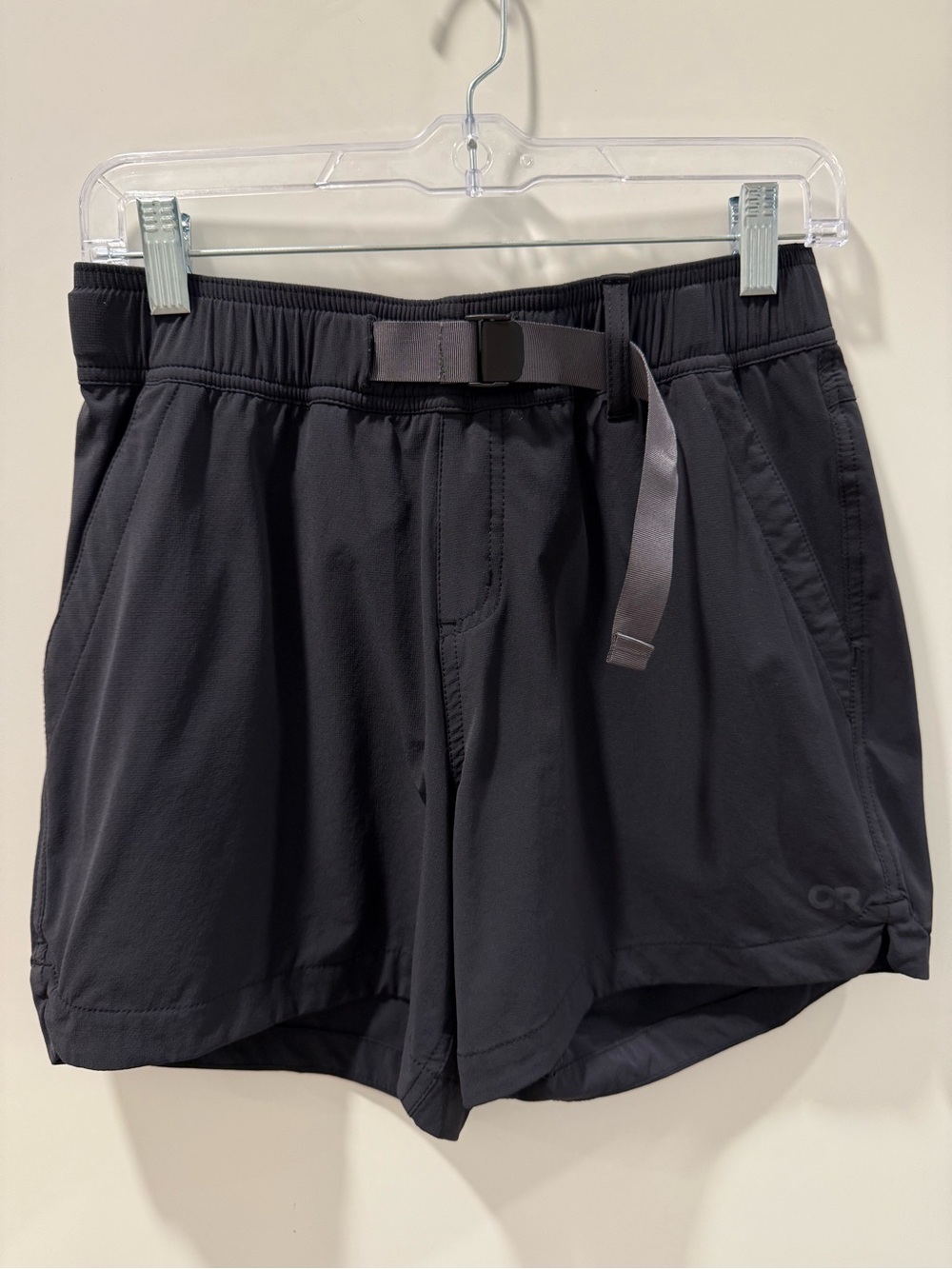 Outdoor Research Women's Black Athletic Shorts with Integrated Belt